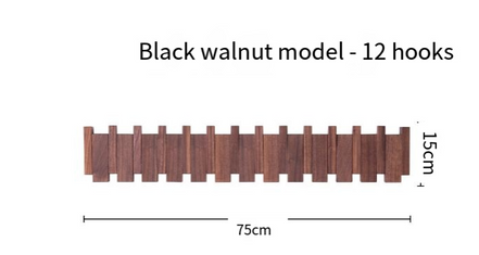 Simplicity Piano Key Wall Coat Rack (One Piece)