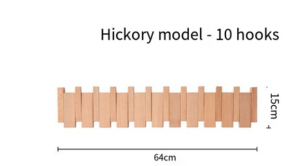Simplicity Piano Key Wall Coat Rack (One Piece)