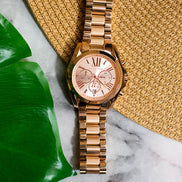 Michael Kors Bradshaw Rose Gold Toned Watch